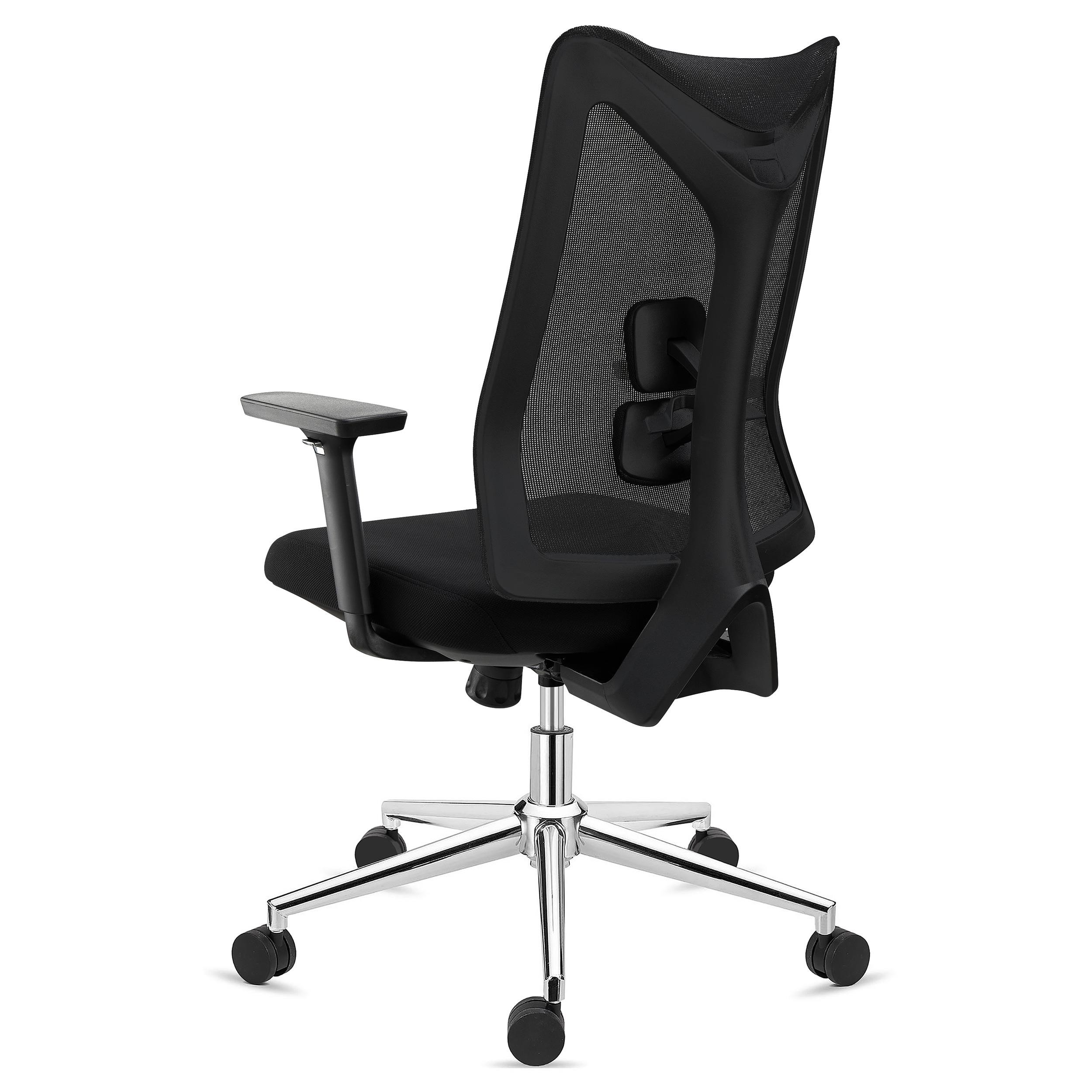 Silla Ergonómica ADARA, Uso Profesional 8h, Reposabrazos 3D, En Negro