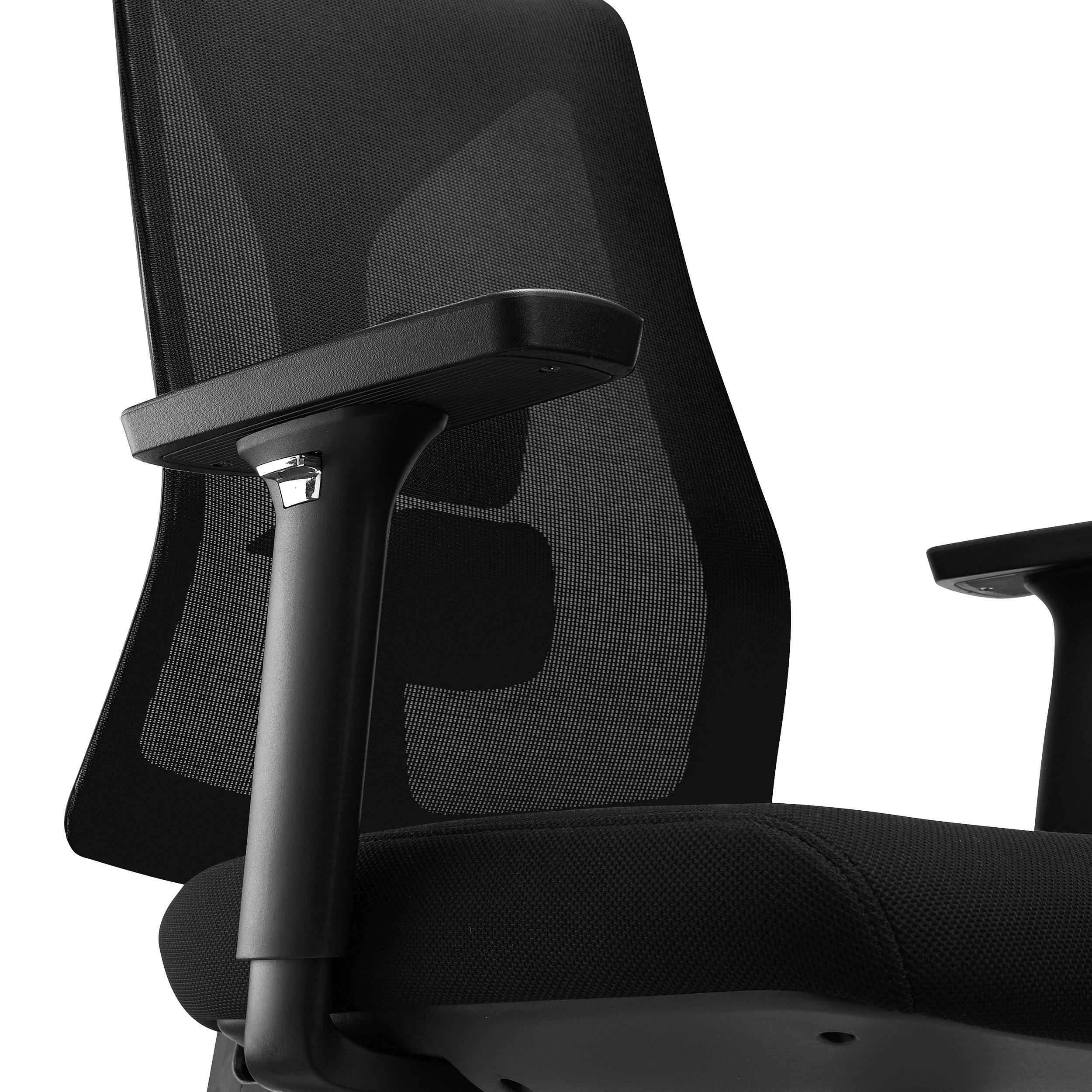 Silla Ergonómica ADARA, Uso Profesional 8h, Reposabrazos 3D, En Negro