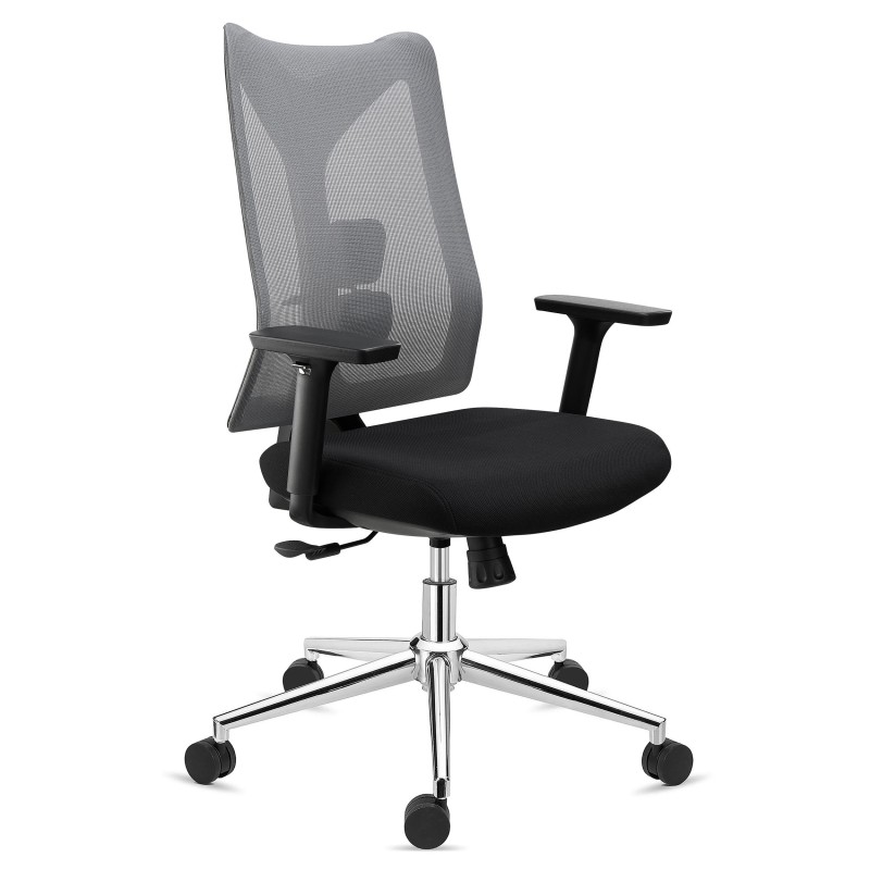 Silla de Oficina Ergonómica ADARA, uso profesional 8h, negro