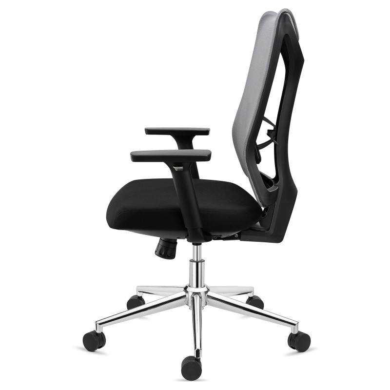 Silla de Oficina Ergonómica ADARA, uso profesional 8h, negro