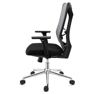 Silla de Oficina Ergonómica ADARA, uso profesional 8h, negro