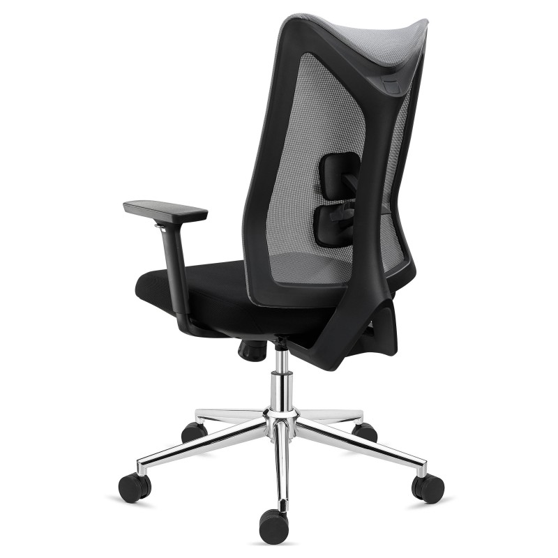 Silla de Oficina Ergonómica ADARA, uso profesional 8h, negro