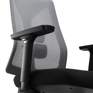 Silla de Oficina Ergonómica ADARA, uso profesional 8h, negro