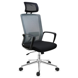 Silla de Oficina ERGOCITY, Reposacabezas, En Negro