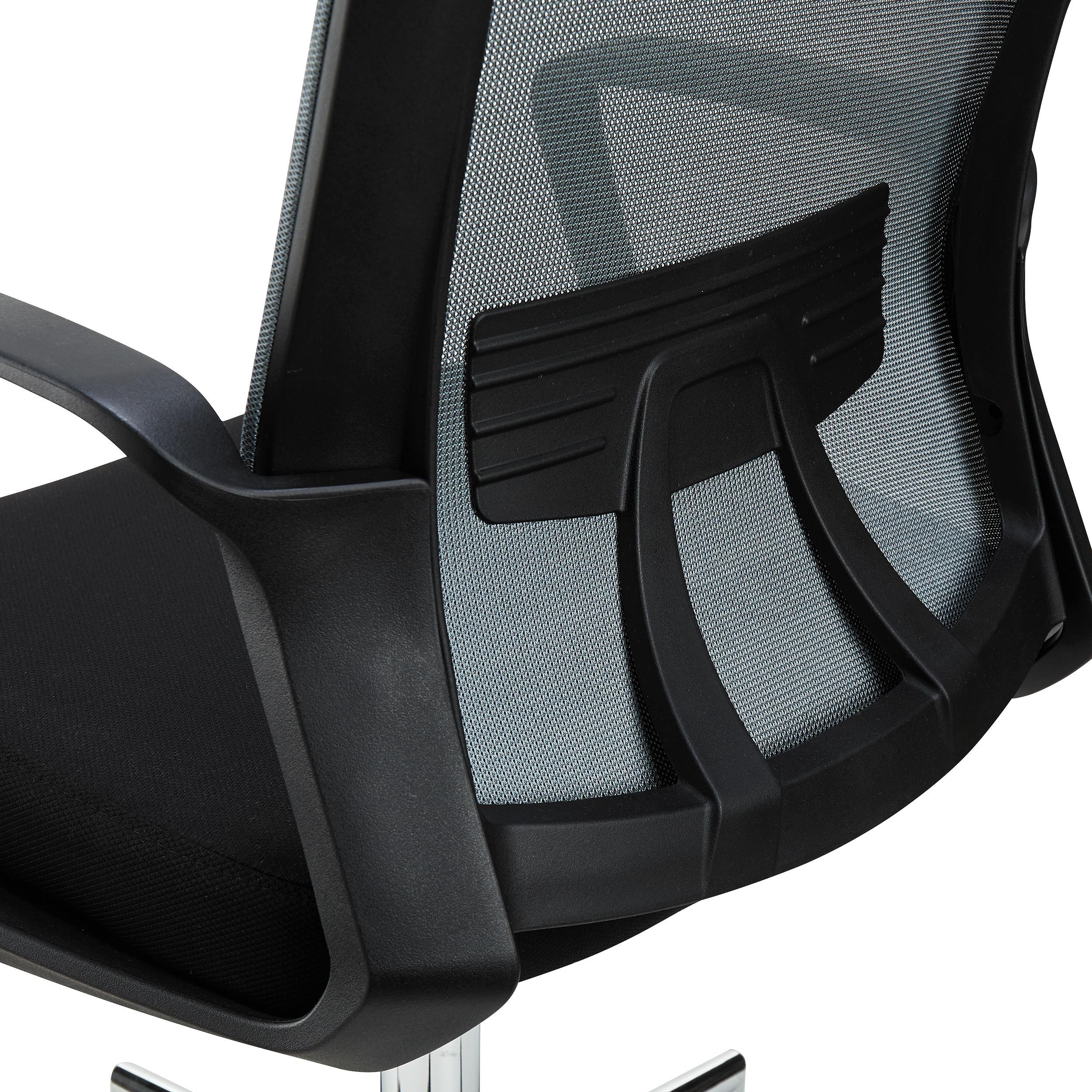 Silla de Oficina ERGOCITY, Reposacabezas, Soporte Lumbar, Respaldo Basculante, En Negro