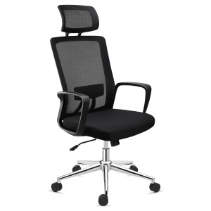 Silla de Oficina ERGOCITY, Reposacabezas, En Negro