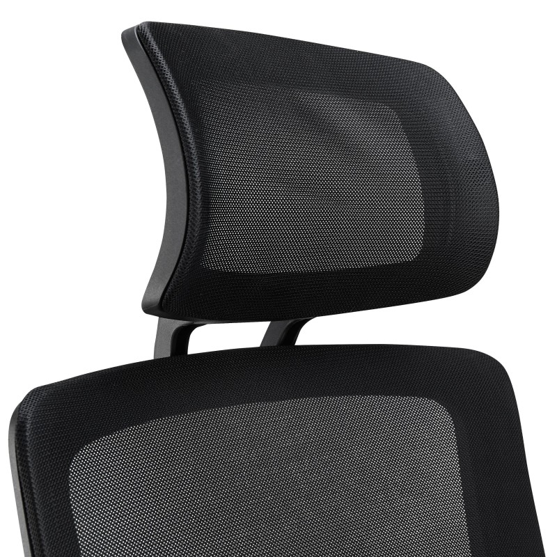 Silla de Oficina ERGOCITY, Reposacabezas, En Negro