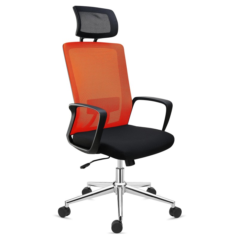Silla de Oficina ERGOCITY, Reposacabezas, En Negro