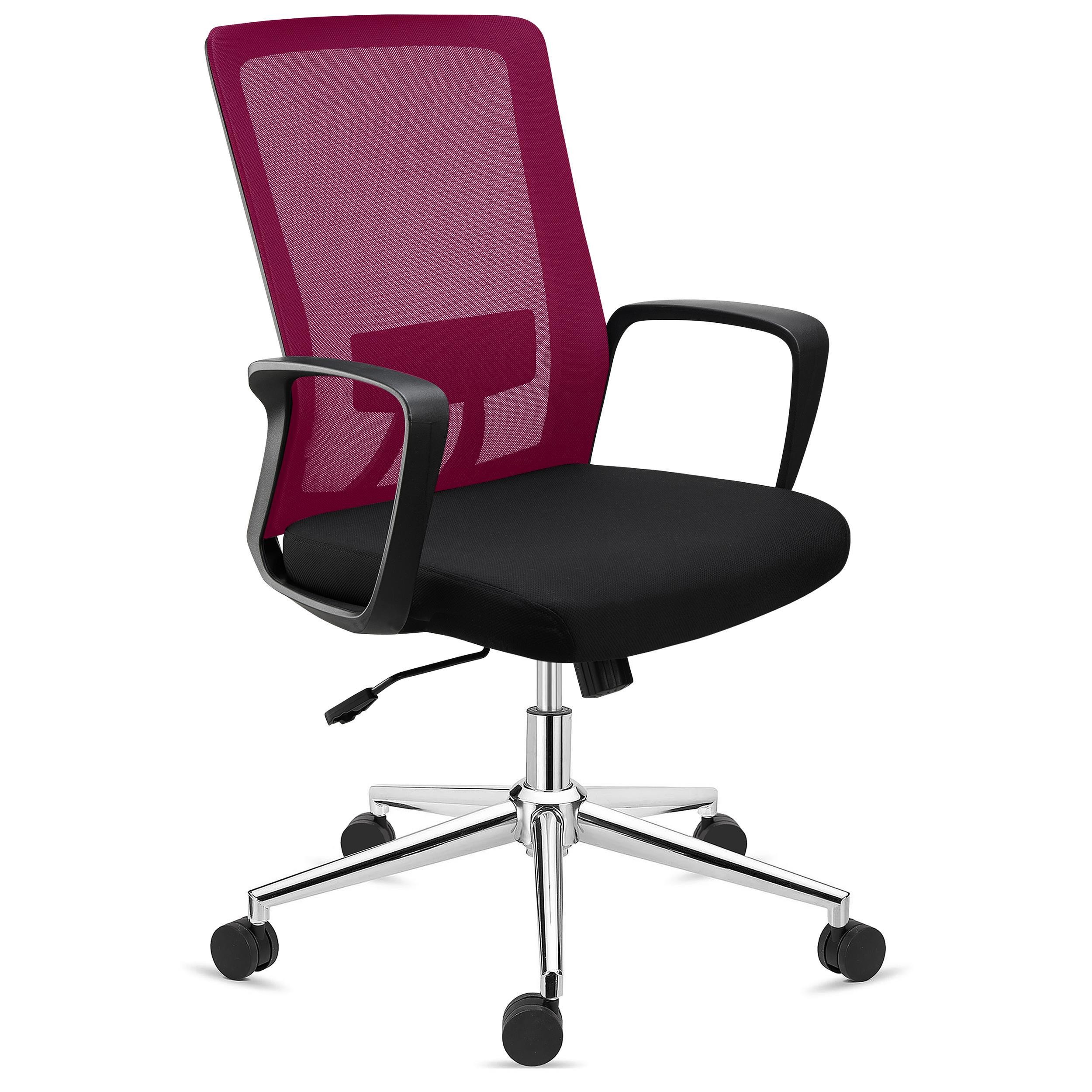 Silla de Oficina ERGOCITY, Soporte Lumbar, Respaldo Basculante, En Negro