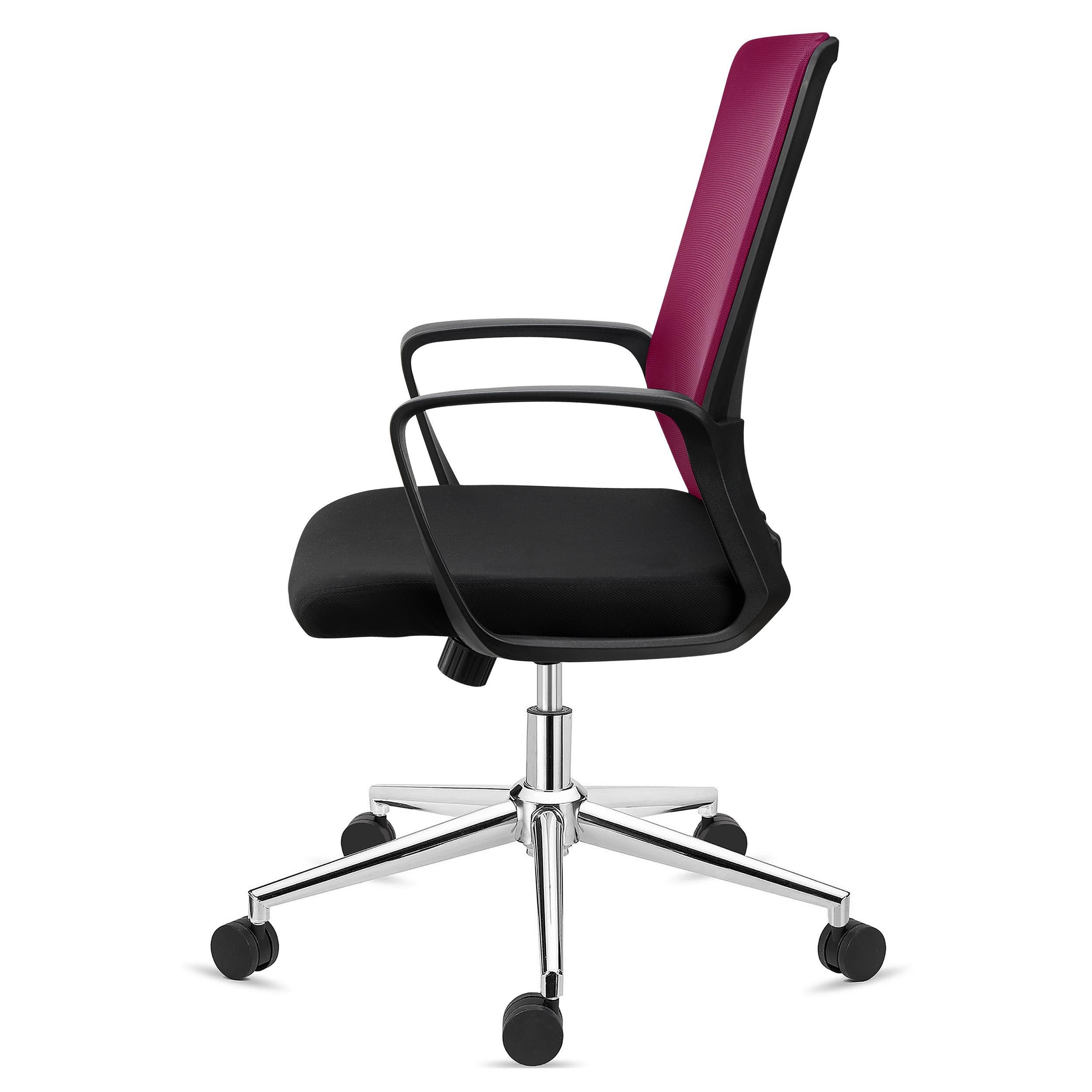 Silla de Oficina ERGOCITY, Soporte Lumbar, Respaldo Basculante, En Negro