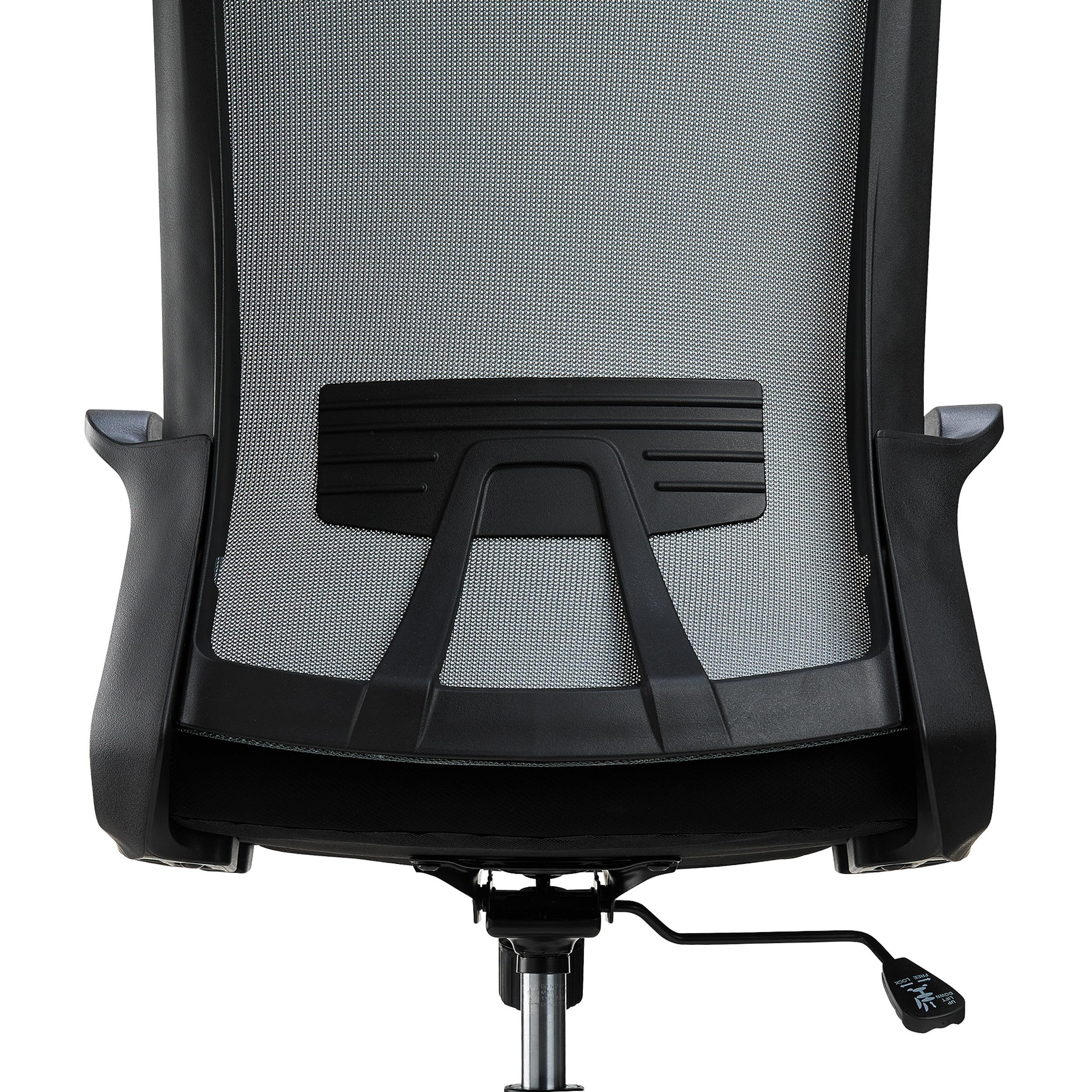 Silla de Oficina ERGOCITY, Soporte Lumbar, Respaldo Basculante, En Negro