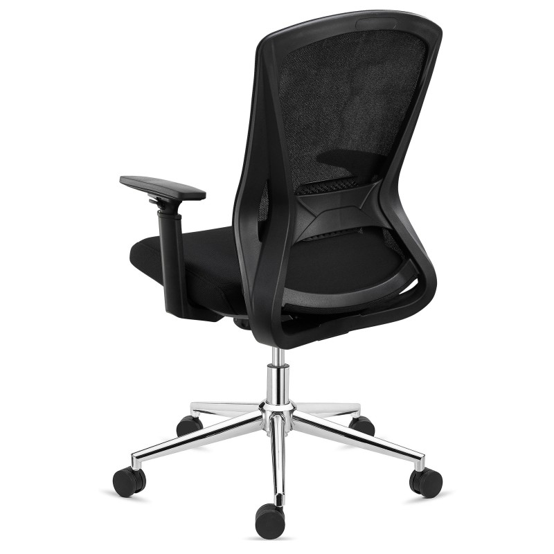 Silla de oficina ergonómica RIVER, comodidad y diseño, en negro