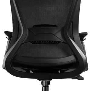 Silla de oficina ergonómica RIVER, comodidad y diseño, en negro