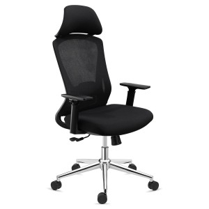 Silla ergonómica RIVER, comodidad y diseño, en negro