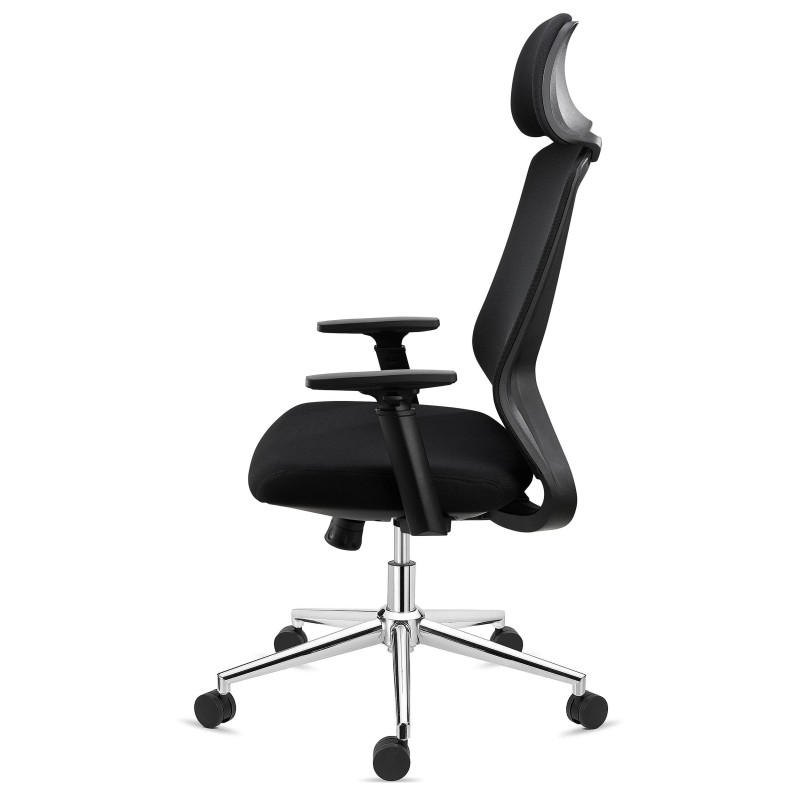 Silla ergonómica RIVER, comodidad y diseño, en negro
