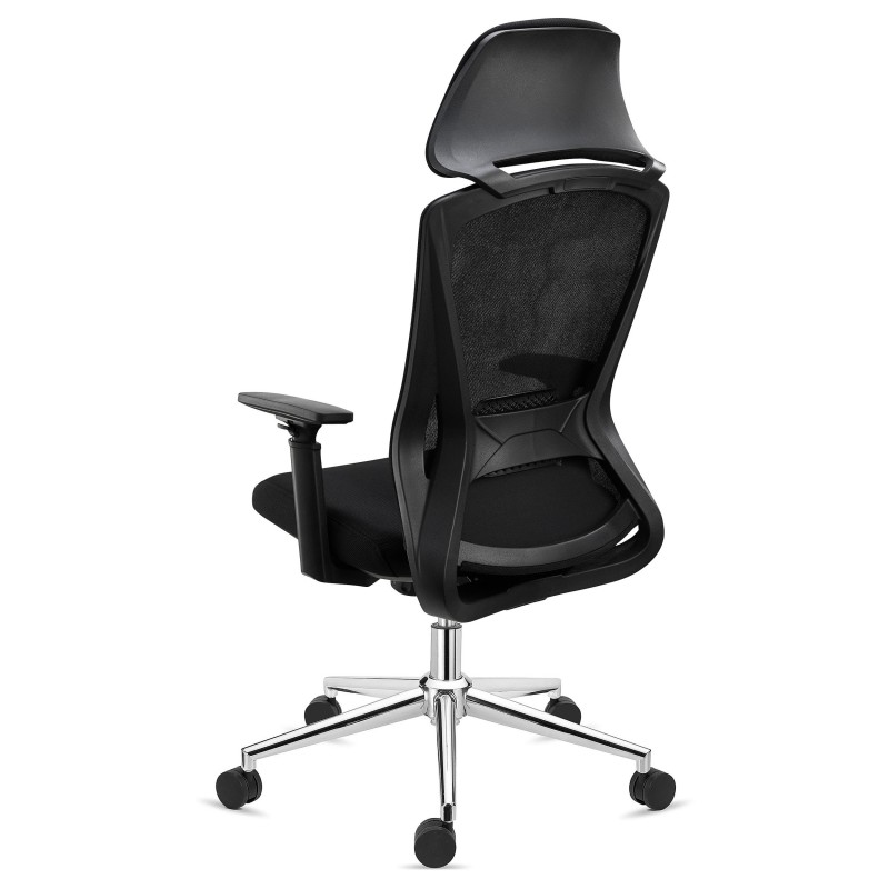 Silla ergonómica RIVER, comodidad y diseño, en negro