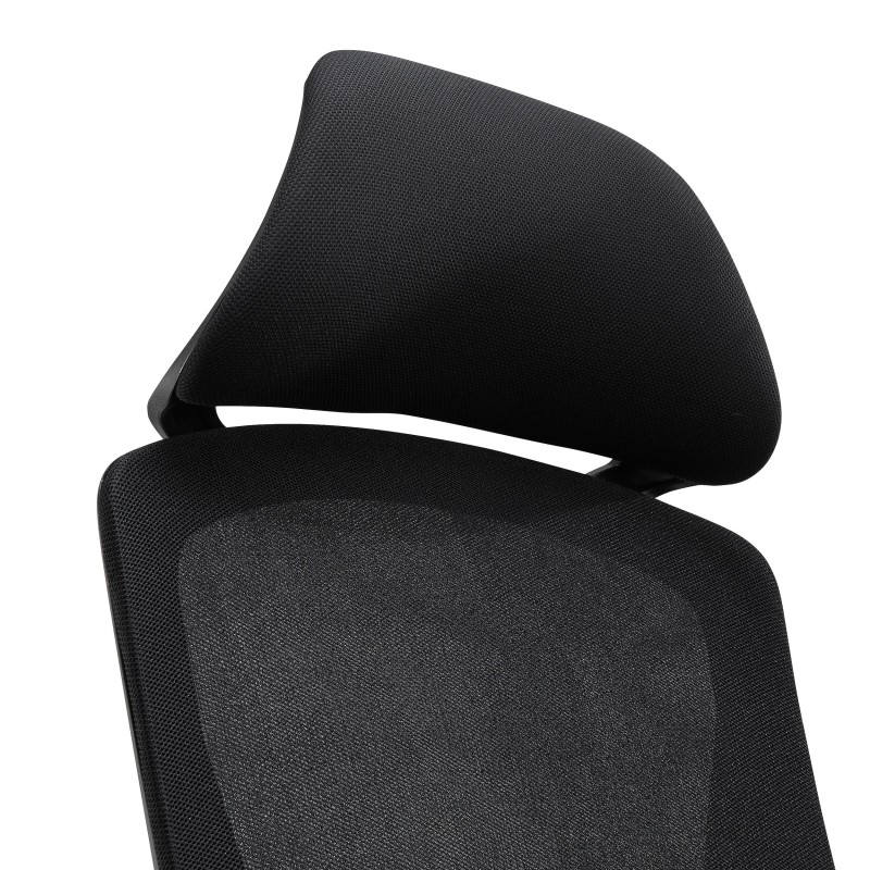 Silla ergonómica RIVER, comodidad y diseño, en negro