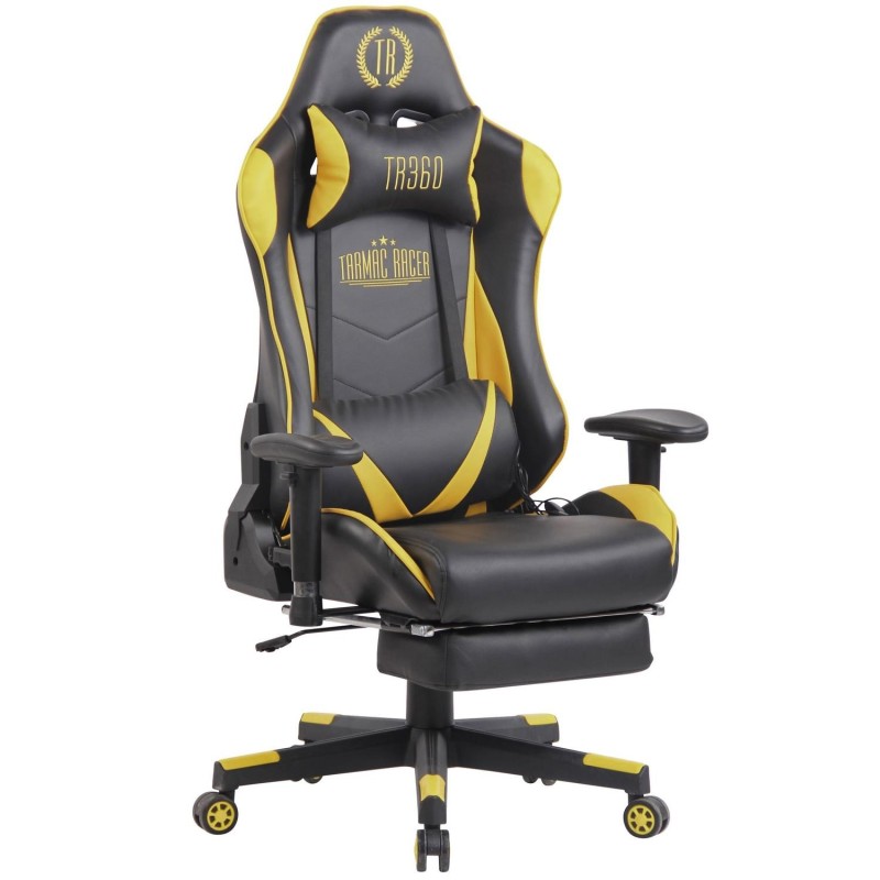 Silla Gaming RACING LUX en Piel Negro/Amarillo