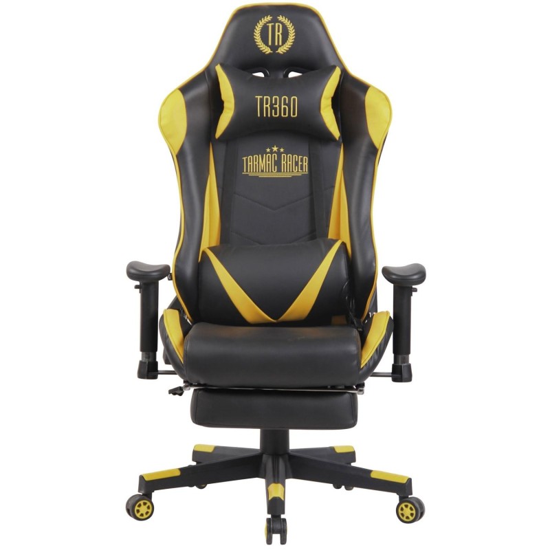 Silla Gaming RACING LUX en Piel Negro/Amarillo