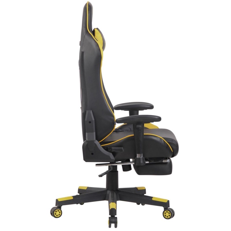 Silla Gaming RACING LUX en Piel Negro/Amarillo