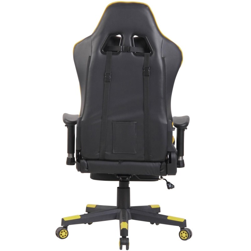 Silla Gaming RACING LUX en Piel Negro/Amarillo