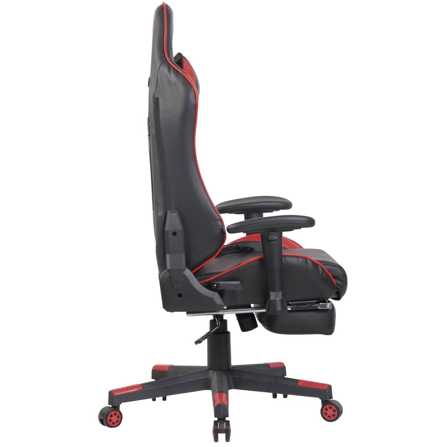 Silla Gaming RACING LUX, Respaldo Reclinable, Función de Masajes, en Piel Negro/Amarillo