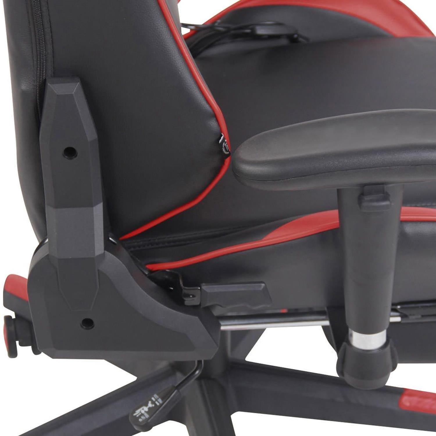 Silla Gaming RACING LUX, Respaldo Reclinable, Función de Masajes, en Piel Negro/Amarillo