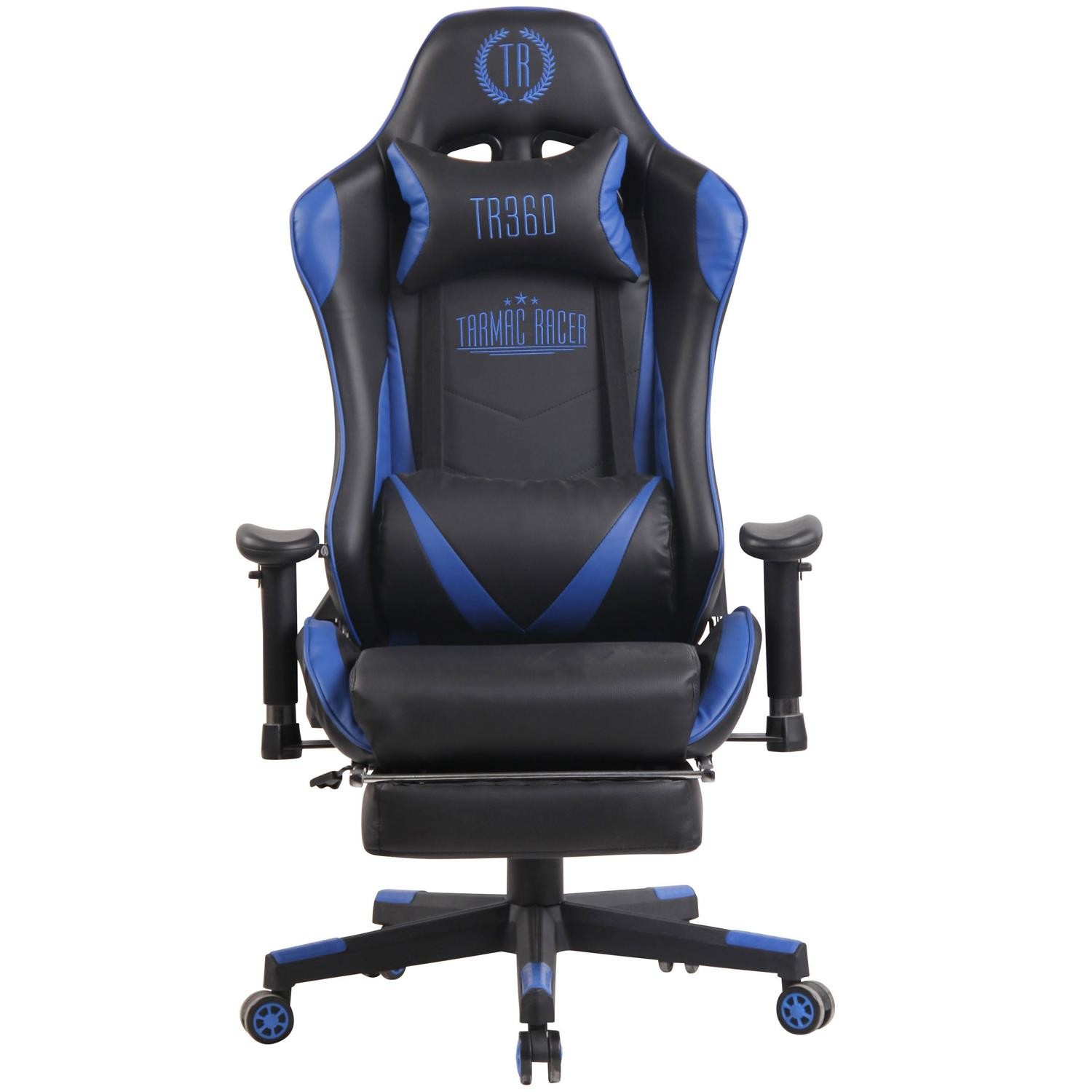 Silla Gaming RACING LUX, Respaldo Reclinable, Función de Masajes, en Piel Negro/Amarillo