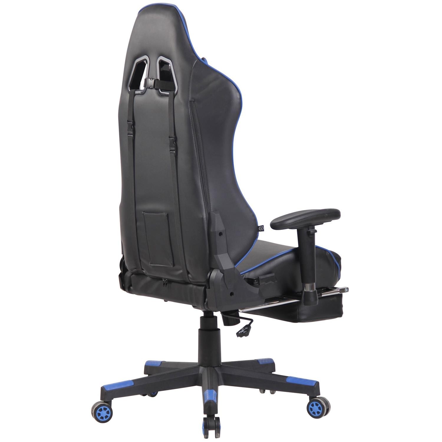 Silla Gaming RACING LUX, Respaldo Reclinable, Función de Masajes, en Piel Negro/Amarillo