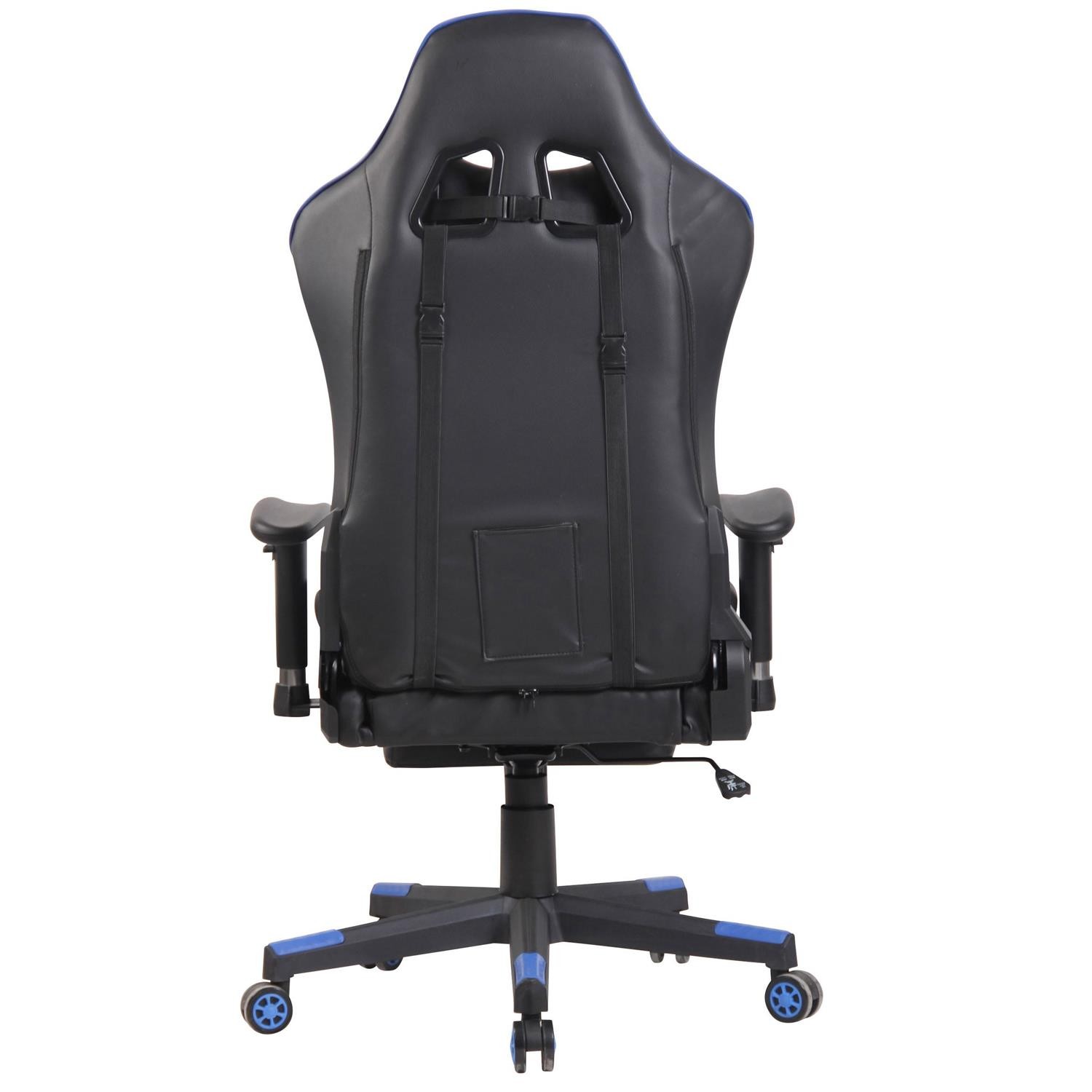 Silla Gaming RACING LUX, Respaldo Reclinable, Función de Masajes, en Piel Negro/Amarillo