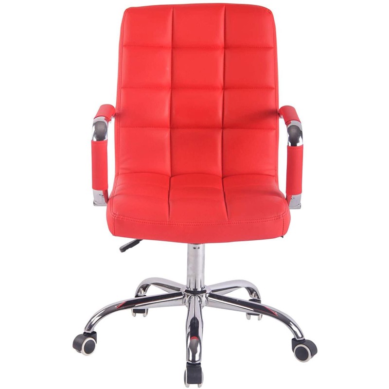 Silla de Oficina DELAN PRO tapizada en Piel Negra