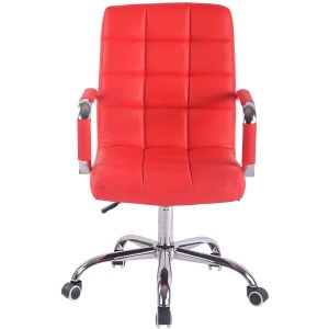 Silla de Oficina DELAN PRO tapizada en Piel Negra