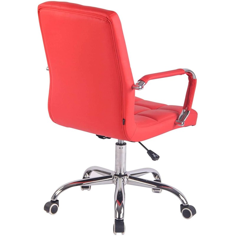 Silla de Oficina DELAN PRO tapizada en Piel Negra