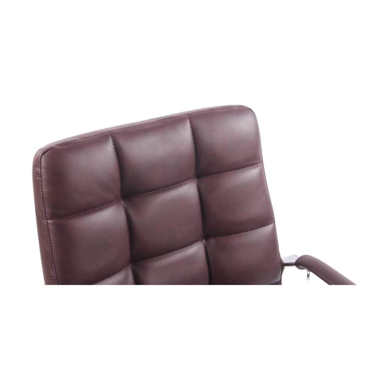 Silla de Oficina DELAN PRO tapizada en Piel Negra