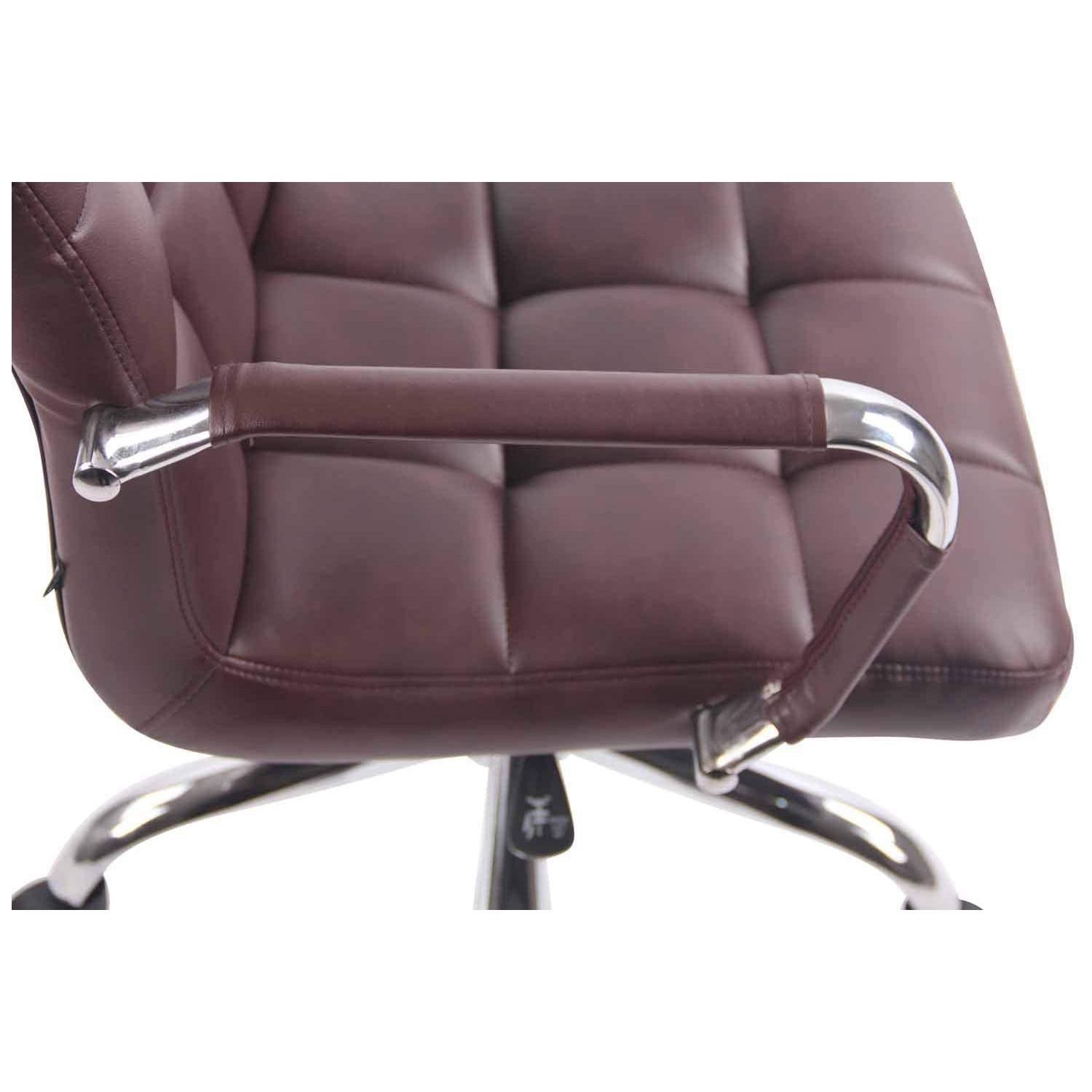 Silla de Oficina DELAN PRO, Gran Acolchado, Base Metálica, Tapizada en Piel Negra