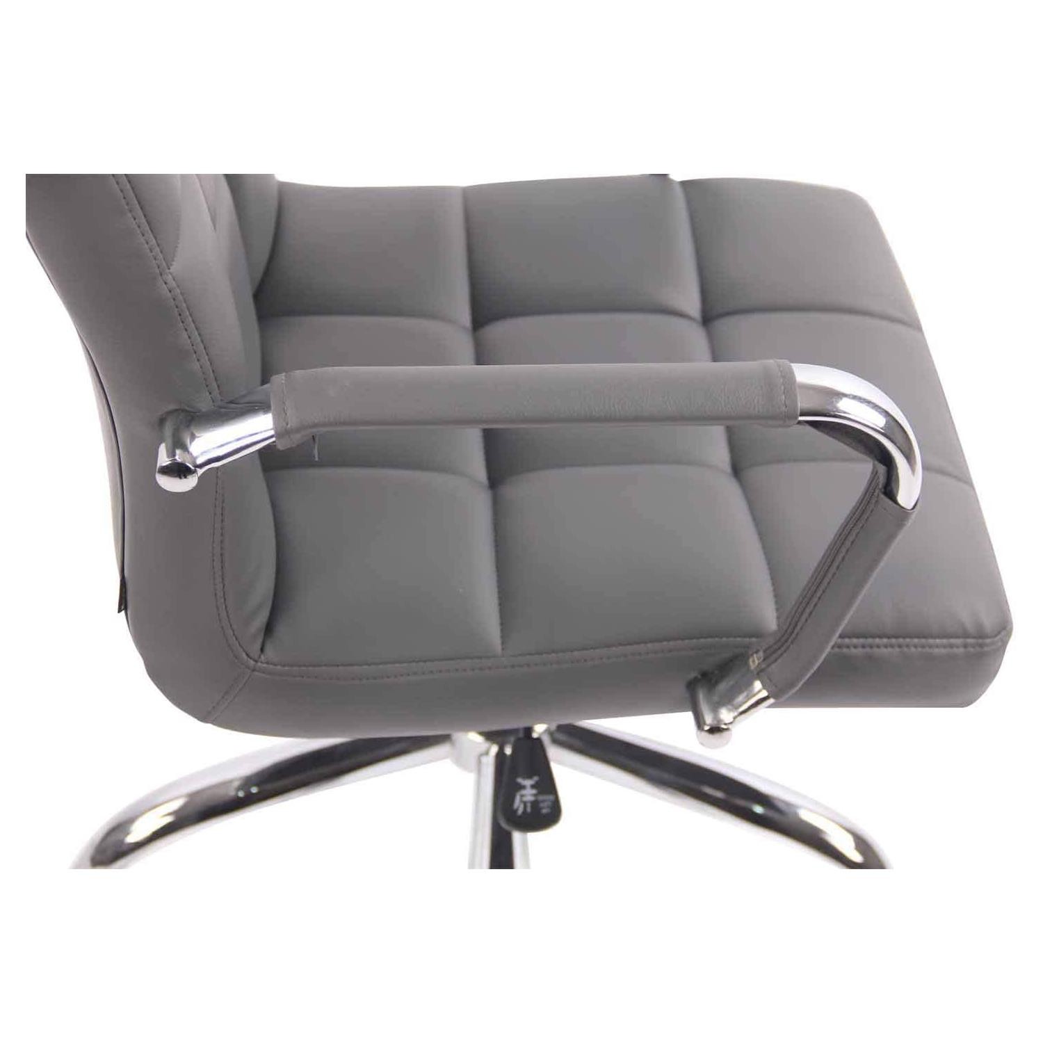 Silla de Oficina DELAN PRO, Gran Acolchado, Base Metálica, Tapizada en Piel Negra