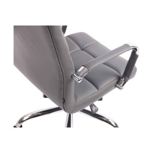 Silla de Oficina DELAN PRO tapizada en Piel Negra