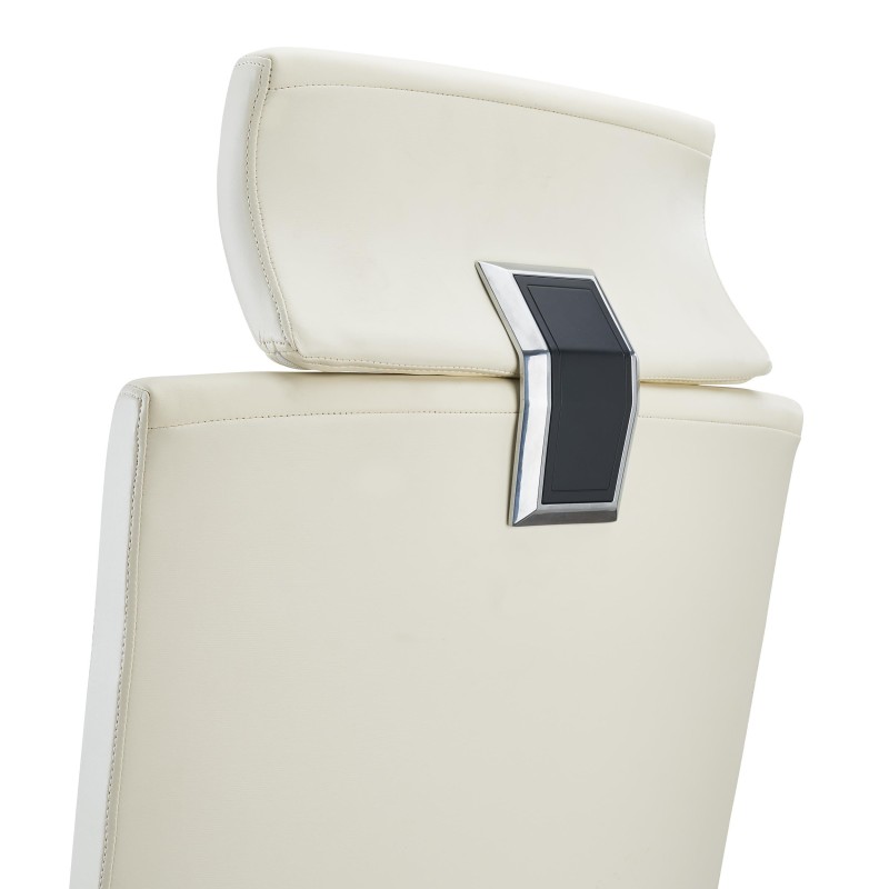 Sillón de oficina RIVIERA, ergonómico, cuero negro