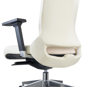 Sillón de oficina RIVIERA, ergonómico, cuero negro
