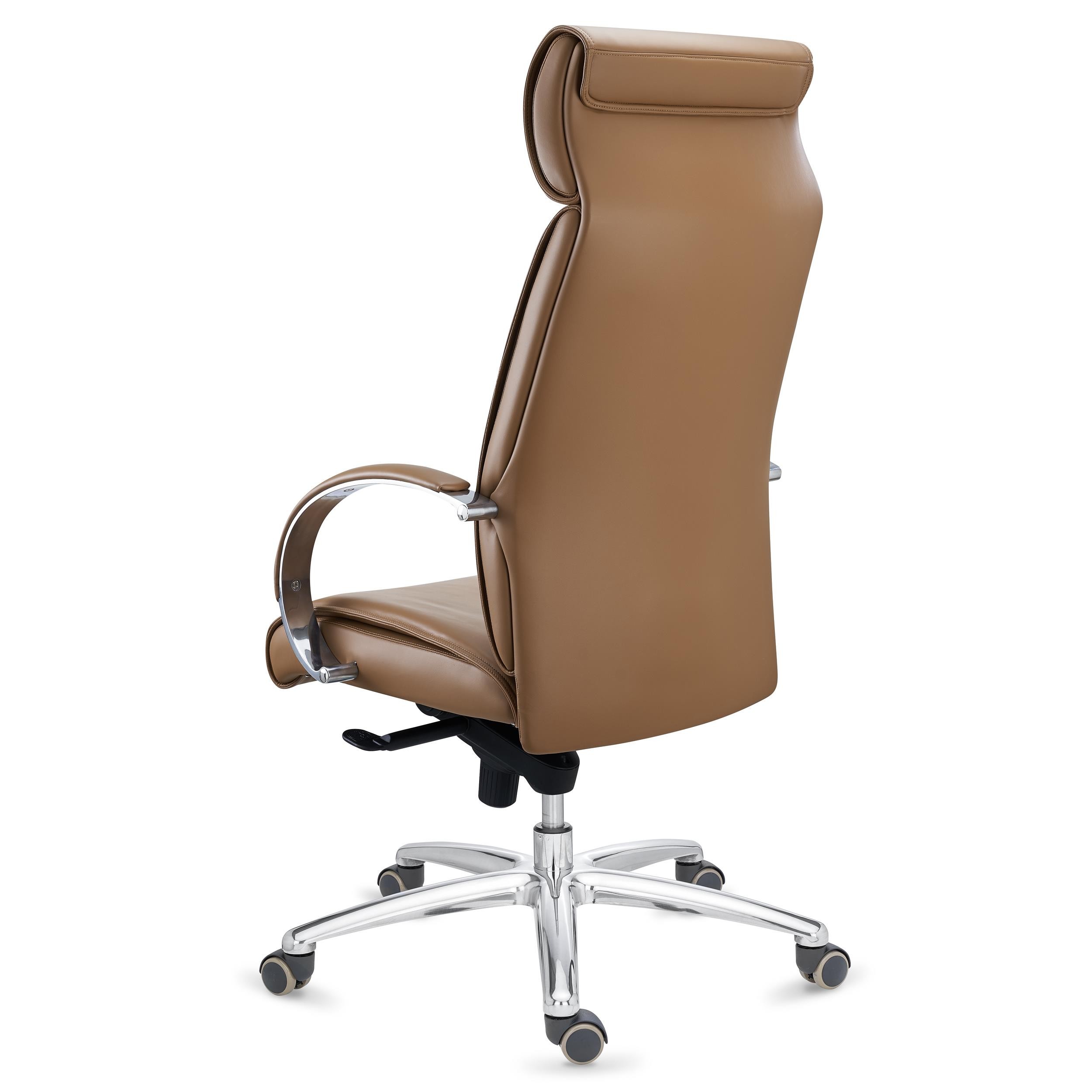 Sillón de Oficina PANAMÁ, Muy Cómodo y Elegante, Robusto y de Calidad, Cuero Negro