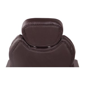 Sillón de oficina CARMELO, Reposacabezas Ajustable, Piel Negra