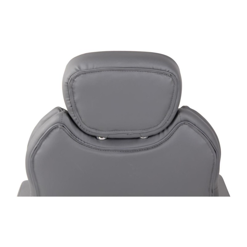 Sillón de oficina CARMELO, Reposacabezas Ajustable, Piel Negra