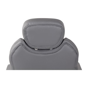 Sillón de oficina CARMELO, Reposacabezas Ajustable, Piel Negra