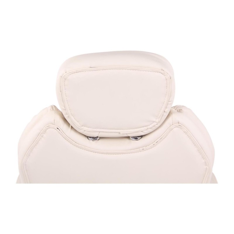 Sillón de oficina CARMELO, Reposacabezas Ajustable, Piel Negra