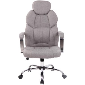 Sillón de oficina CARMELO TELA, Reposacabezas Ajustable, Crema