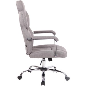 Sillón de oficina CARMELO TELA, Reposacabezas Ajustable, Crema