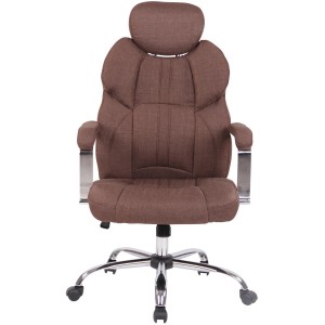 Sillón de oficina CARMELO TELA, Reposacabezas Ajustable, Crema