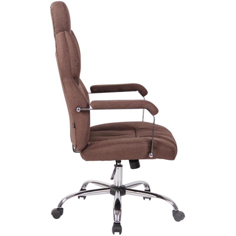 Sillón de oficina CARMELO TELA, Reposacabezas Ajustable, Crema