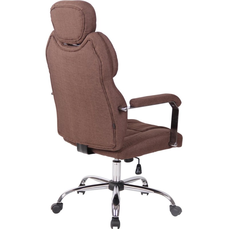 Sillón de oficina CARMELO TELA, Reposacabezas Ajustable, Crema