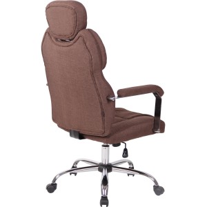 Sillón de oficina CARMELO TELA, Reposacabezas Ajustable, Crema